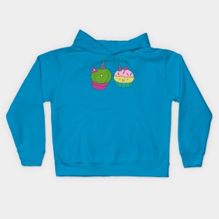 Cactus and Cupcake Happy Birthday Kids Hoodie